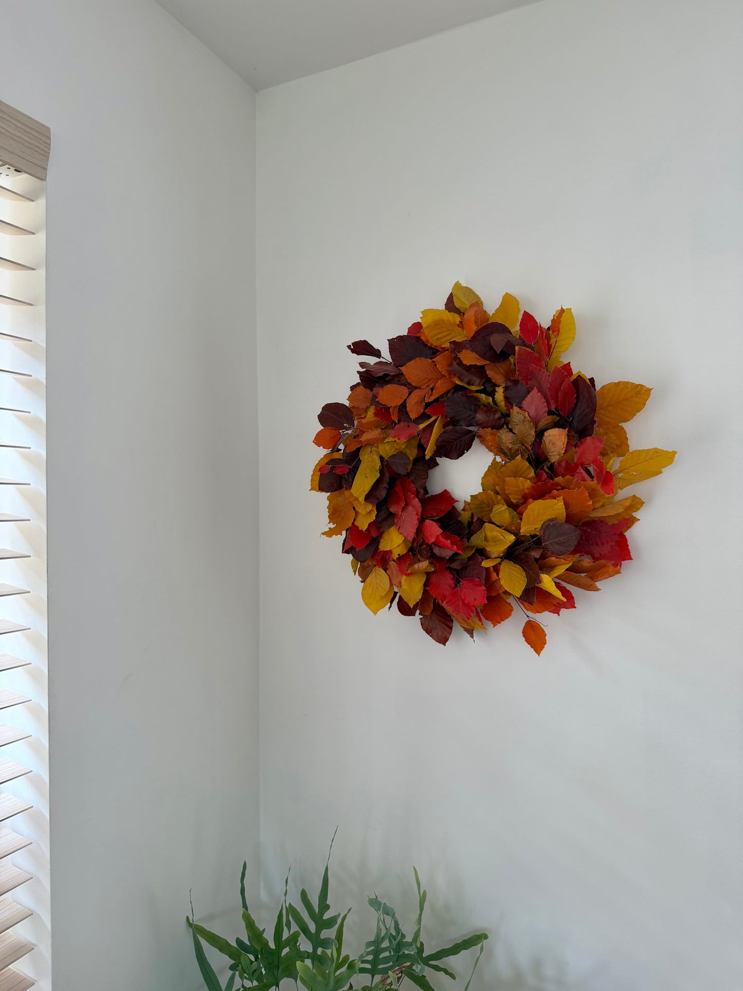 Dried Flower Wreath, Autumn Mix