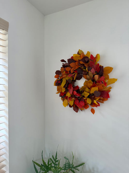 Dried Flower Wreath, Autumn Mix
