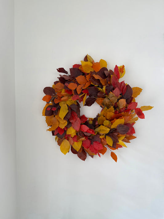 Dried Flower Wreath, Autumn Mix