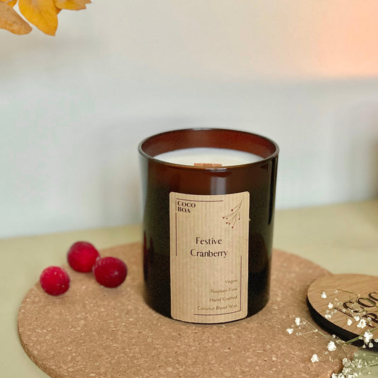 Woodwick Candle - Festive Cranberry