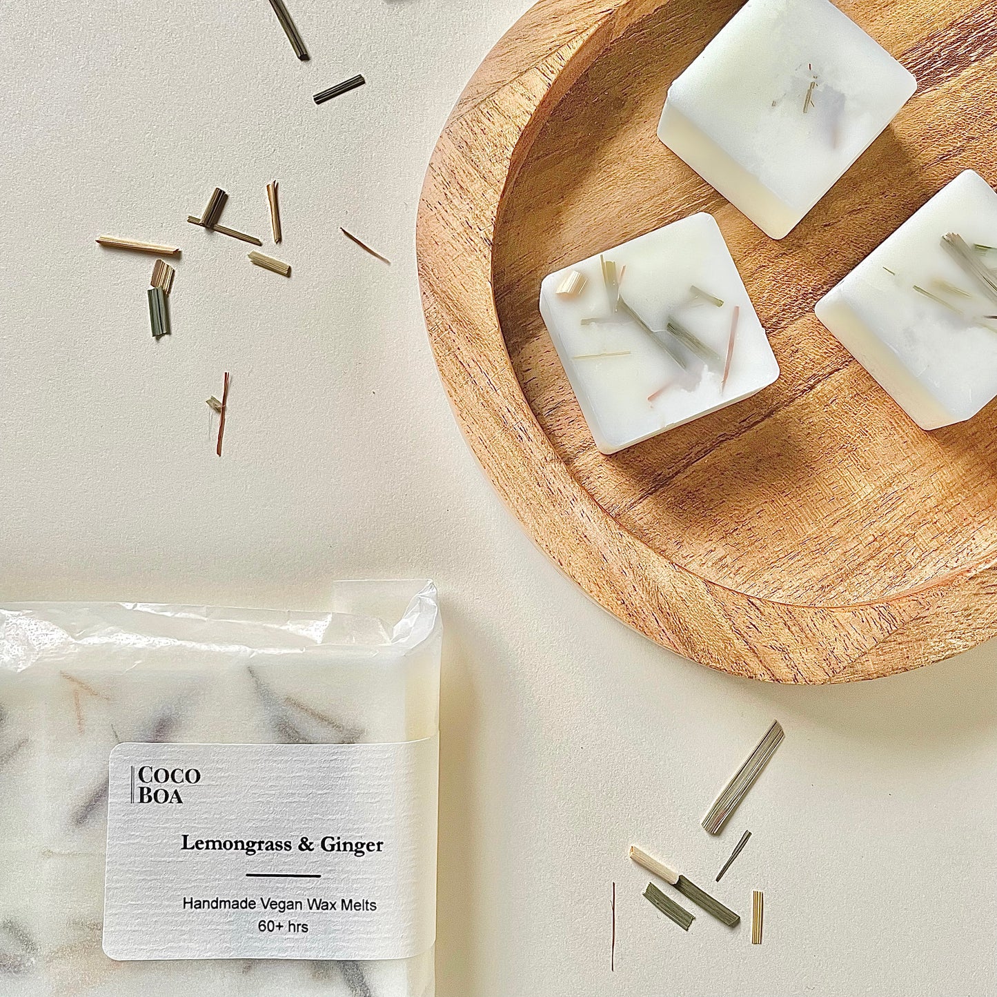 Botanical Wax Melts - Lemongrass & Ginger